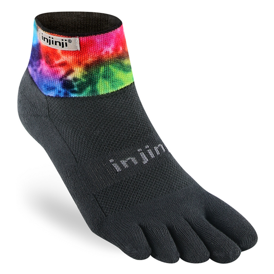 Injinji SPECTRUM Trail Midweight Mini-Crew Running Toe Socks